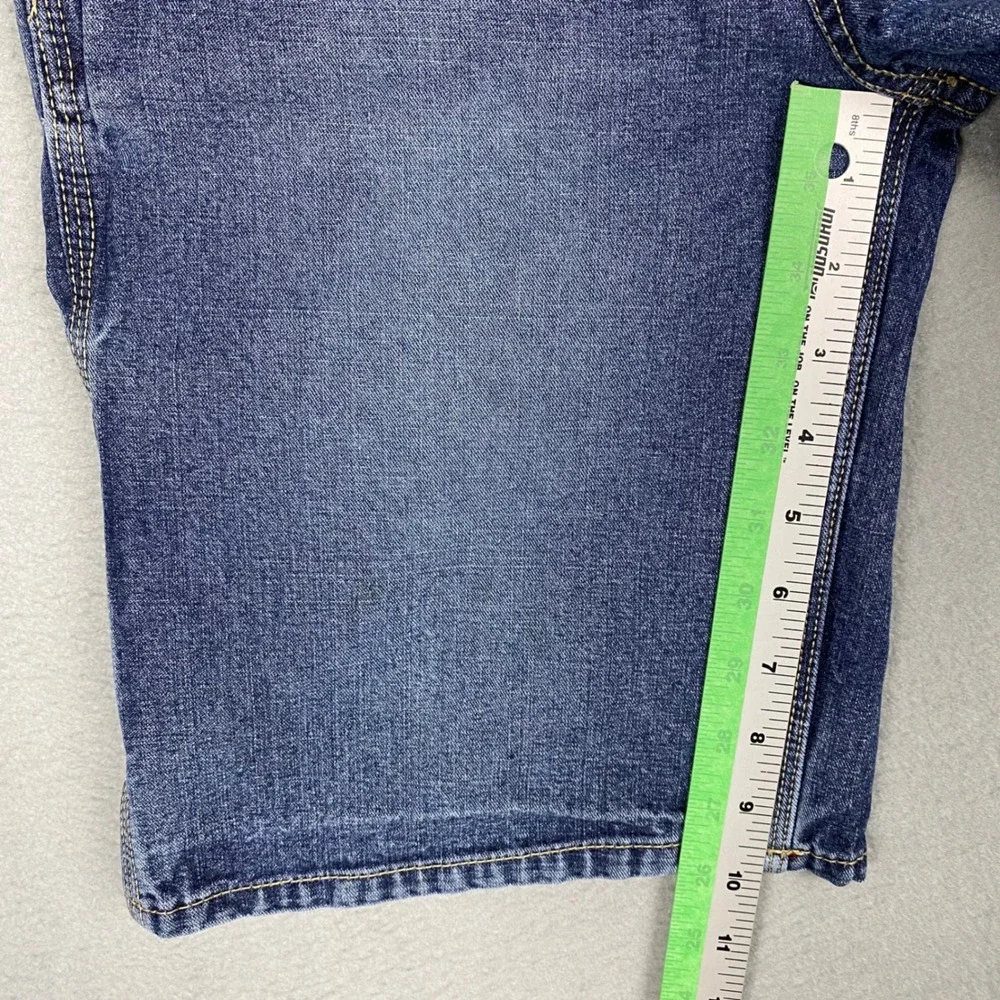 OshKosh Bgosh Carpenter Utility Denim‎ Shorts Boys Size 10 R Blue Denim Vintage